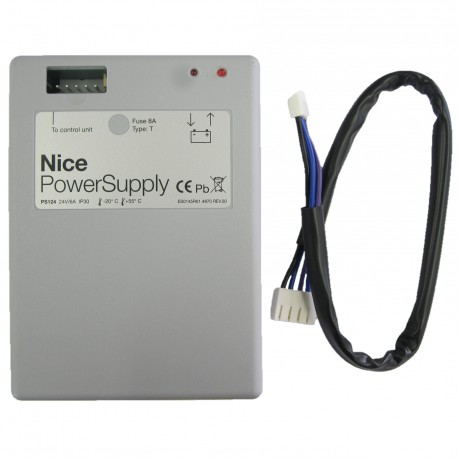 PS124 NICE Batterie 24 V con caricabatteria incorporato