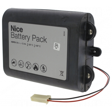 HSPS1 NICE Battery Pack 9 V (12 Ah) per HSSO1